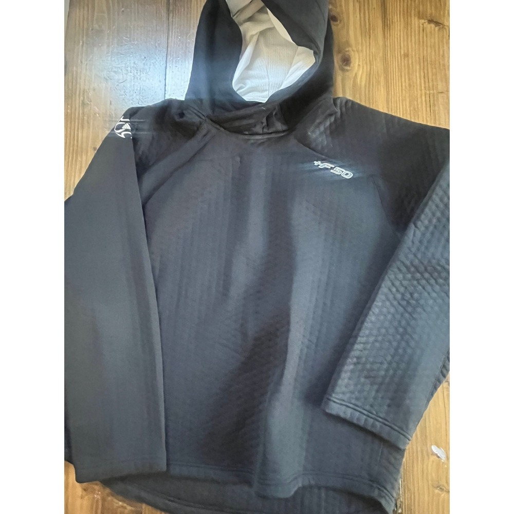 Adidas +F50 Clima365 Mens Black Textured Hooded Sweatshirt Pullover‎ Size L